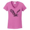 Ladies Heavy Cotton™ 100% Cotton V-Neck T-Shirt Thumbnail