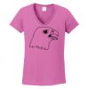 Ladies Heavy Cotton™ 100% Cotton V-Neck T-Shirt Thumbnail