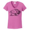 Ladies Heavy Cotton™ 100% Cotton V-Neck T-Shirt Thumbnail