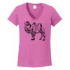 Ladies Heavy Cotton™ 100% Cotton V-Neck T-Shirt Thumbnail