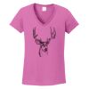 Ladies Heavy Cotton™ 100% Cotton V-Neck T-Shirt Thumbnail