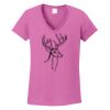 Ladies Heavy Cotton™ 100% Cotton V-Neck T-Shirt Thumbnail