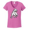 Ladies Heavy Cotton™ 100% Cotton V-Neck T-Shirt Thumbnail
