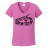 Ladies Heavy Cotton™ 100% Cotton V-Neck T-Shirt Thumbnail