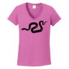 Ladies Heavy Cotton™ 100% Cotton V-Neck T-Shirt Thumbnail