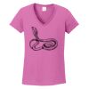 Ladies Heavy Cotton™ 100% Cotton V-Neck T-Shirt Thumbnail