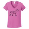 Ladies Heavy Cotton™ 100% Cotton V-Neck T-Shirt Thumbnail