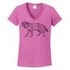 Ladies Heavy Cotton™ 100% Cotton V-Neck T-Shirt Thumbnail