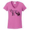 Ladies Heavy Cotton™ 100% Cotton V-Neck T-Shirt Thumbnail