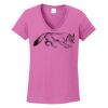 Ladies Heavy Cotton™ 100% Cotton V-Neck T-Shirt Thumbnail