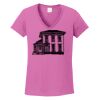 Ladies Heavy Cotton™ 100% Cotton V-Neck T-Shirt Thumbnail