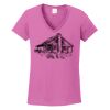 Ladies Heavy Cotton™ 100% Cotton V-Neck T-Shirt Thumbnail