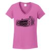 Ladies Heavy Cotton™ 100% Cotton V-Neck T-Shirt Thumbnail