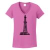 Ladies Heavy Cotton™ 100% Cotton V-Neck T-Shirt Thumbnail