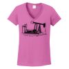 Ladies Heavy Cotton™ 100% Cotton V-Neck T-Shirt Thumbnail