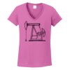 Ladies Heavy Cotton™ 100% Cotton V-Neck T-Shirt Thumbnail