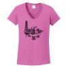 Ladies Heavy Cotton™ 100% Cotton V-Neck T-Shirt Thumbnail