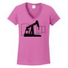Ladies Heavy Cotton™ 100% Cotton V-Neck T-Shirt Thumbnail