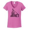 Ladies Heavy Cotton™ 100% Cotton V-Neck T-Shirt Thumbnail