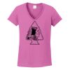 Ladies Heavy Cotton™ 100% Cotton V-Neck T-Shirt Thumbnail