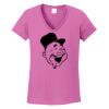 Ladies Heavy Cotton™ 100% Cotton V-Neck T-Shirt Thumbnail