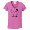 Ladies Heavy Cotton™ 100% Cotton V-Neck T-Shirt Thumbnail