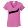 Ladies Heavy Cotton™ 100% Cotton V-Neck T-Shirt Thumbnail