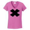 Ladies Heavy Cotton™ 100% Cotton V-Neck T-Shirt Thumbnail