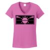 Ladies Heavy Cotton™ 100% Cotton V-Neck T-Shirt Thumbnail