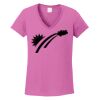 Ladies Heavy Cotton™ 100% Cotton V-Neck T-Shirt Thumbnail
