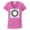 Ladies Heavy Cotton™ 100% Cotton V-Neck T-Shirt Thumbnail