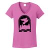 Ladies Heavy Cotton™ 100% Cotton V-Neck T-Shirt Thumbnail