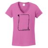 Ladies Heavy Cotton™ 100% Cotton V-Neck T-Shirt Thumbnail