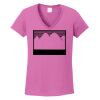 Ladies Heavy Cotton™ 100% Cotton V-Neck T-Shirt Thumbnail