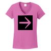 Ladies Heavy Cotton™ 100% Cotton V-Neck T-Shirt Thumbnail