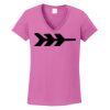 Ladies Heavy Cotton™ 100% Cotton V-Neck T-Shirt Thumbnail