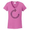 Ladies Heavy Cotton™ 100% Cotton V-Neck T-Shirt Thumbnail