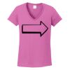 Ladies Heavy Cotton™ 100% Cotton V-Neck T-Shirt Thumbnail