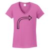 Ladies Heavy Cotton™ 100% Cotton V-Neck T-Shirt Thumbnail