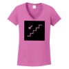 Ladies Heavy Cotton™ 100% Cotton V-Neck T-Shirt Thumbnail