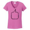 Ladies Heavy Cotton™ 100% Cotton V-Neck T-Shirt Thumbnail