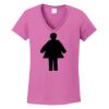 Ladies Heavy Cotton™ 100% Cotton V-Neck T-Shirt Thumbnail