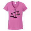 Ladies Heavy Cotton™ 100% Cotton V-Neck T-Shirt Thumbnail