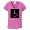 Ladies Heavy Cotton™ 100% Cotton V-Neck T-Shirt Thumbnail