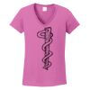 Ladies Heavy Cotton™ 100% Cotton V-Neck T-Shirt Thumbnail
