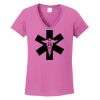 Ladies Heavy Cotton™ 100% Cotton V-Neck T-Shirt Thumbnail
