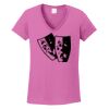 Ladies Heavy Cotton™ 100% Cotton V-Neck T-Shirt Thumbnail