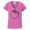 Ladies Heavy Cotton™ 100% Cotton V-Neck T-Shirt Thumbnail