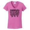 Ladies Heavy Cotton™ 100% Cotton V-Neck T-Shirt Thumbnail