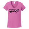 Ladies Heavy Cotton™ 100% Cotton V-Neck T-Shirt Thumbnail